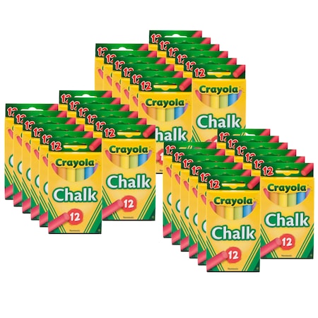 Crayola Low Dust Colored Chalk, PK432 BIN816